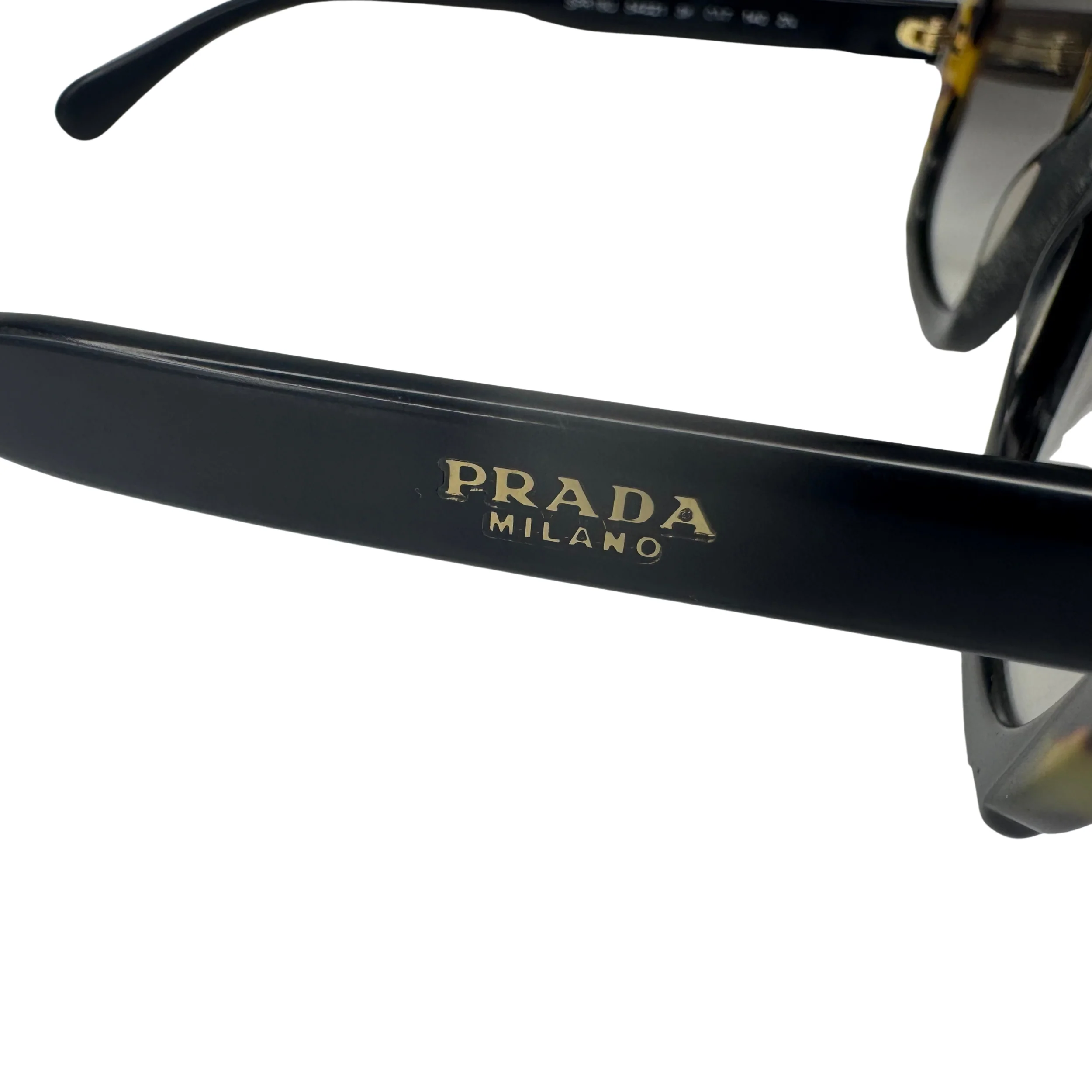 Prada SPR 16U Black Square Sunglasses - Image 3