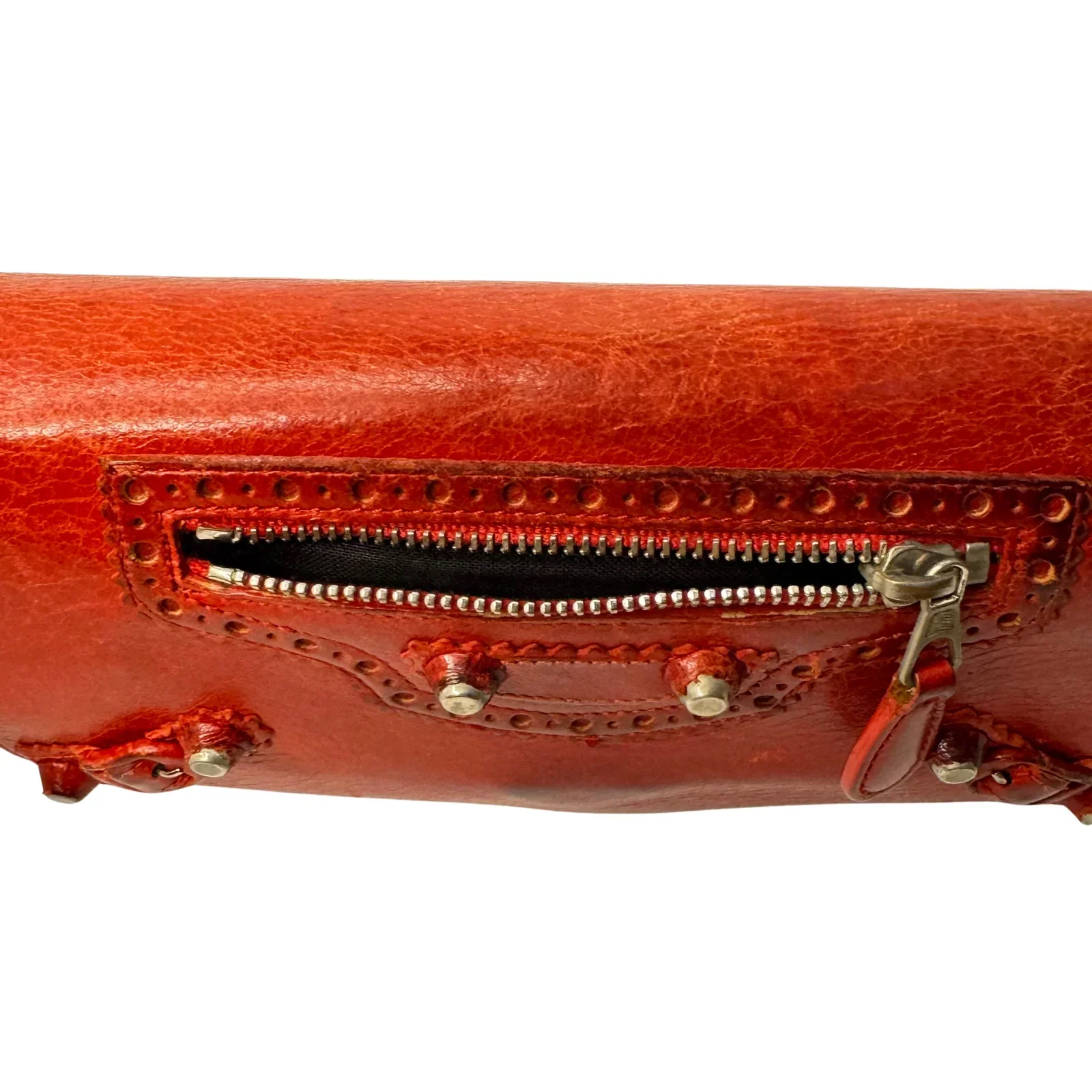 Balenciaga Red Lipstick Agneau Leather Giant 12 Gold Hardware Wallet - Image 12