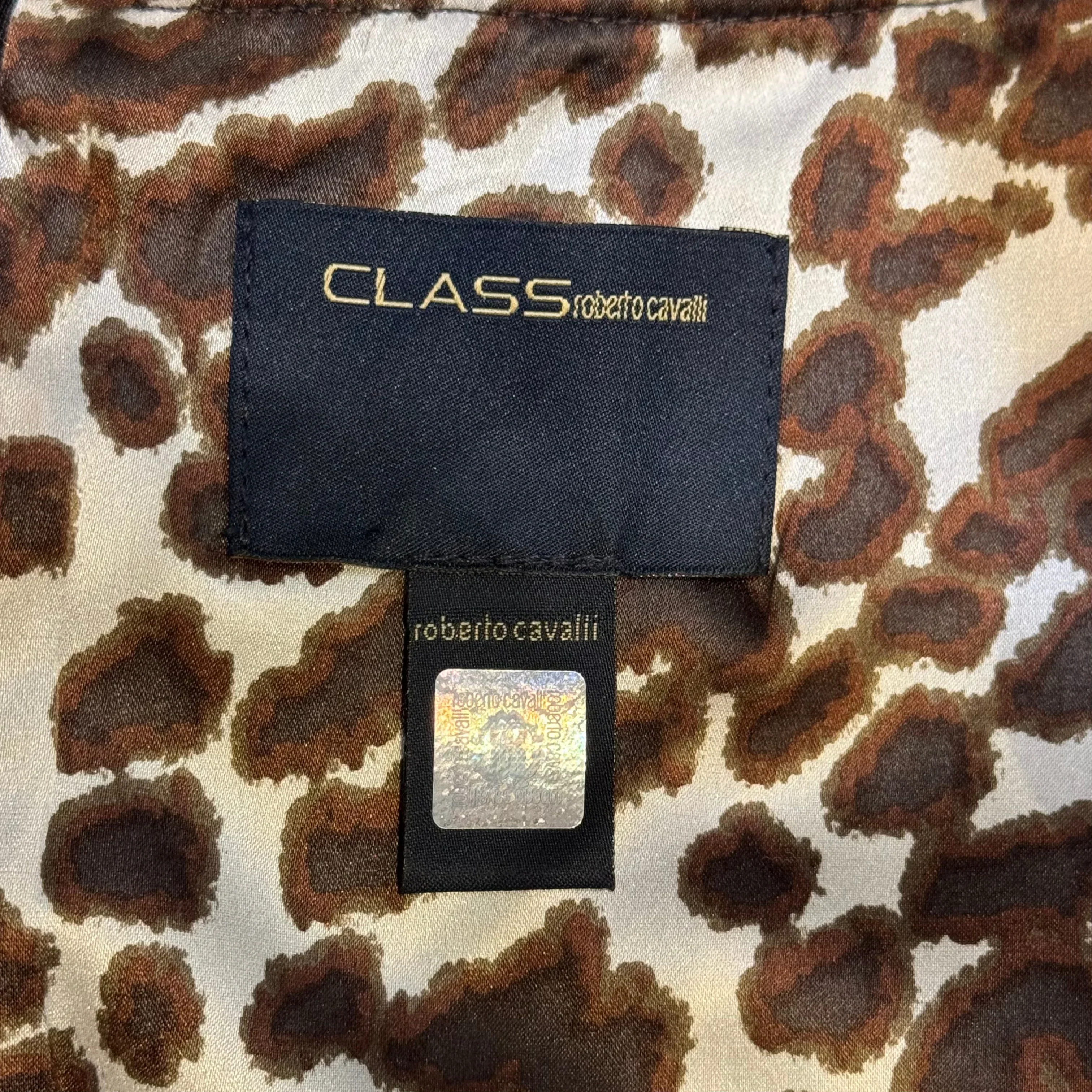 Roberto Cavalli Brown Sleeveless Square Neck Midi Dress Size 44 - Image 6
