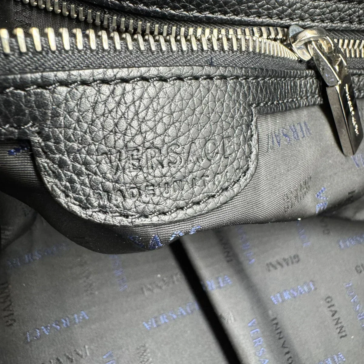 Versace Carry On Large Leather Black - Image 16