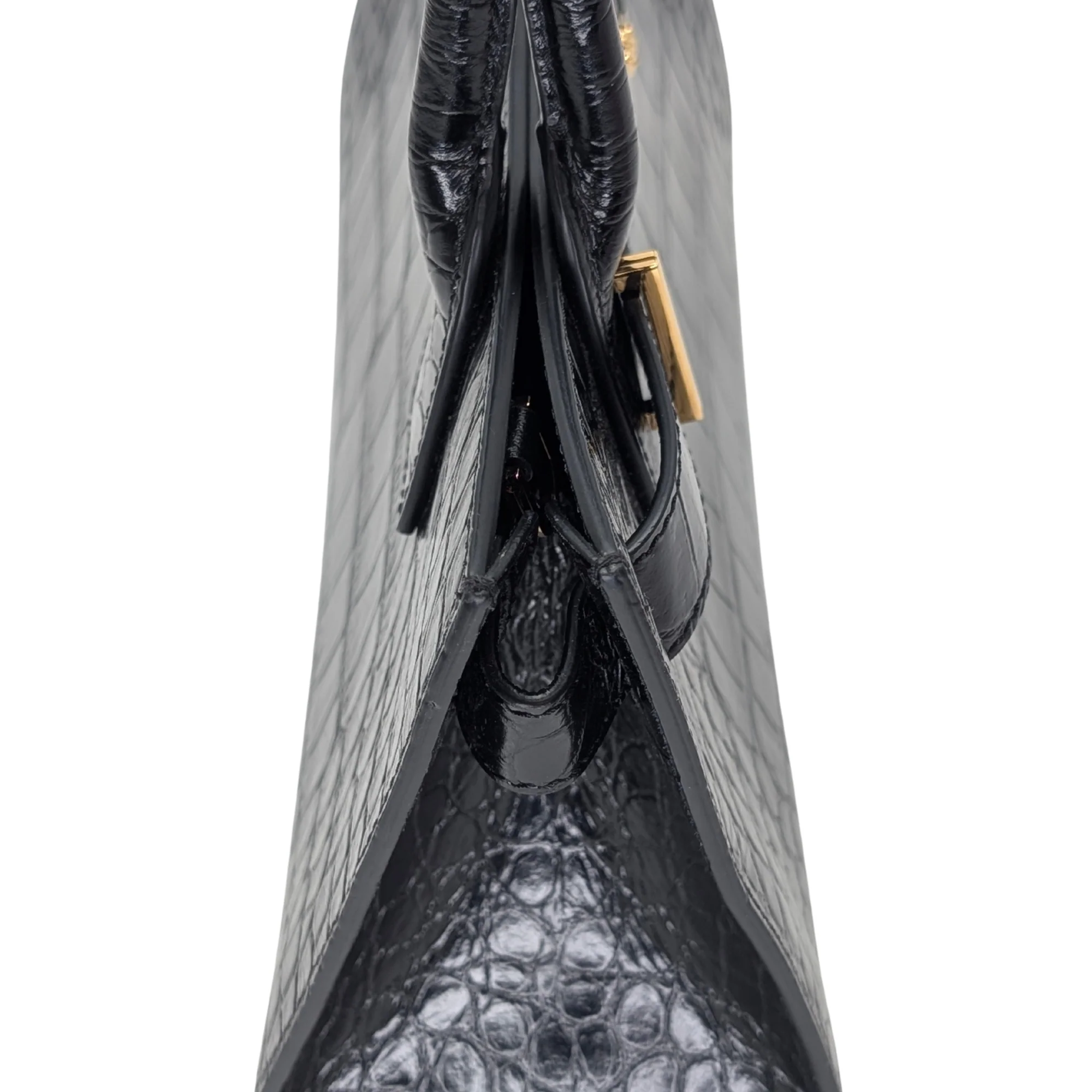 Versac Croc-Effect Medusa '95 Tote Bag Black - Image 15