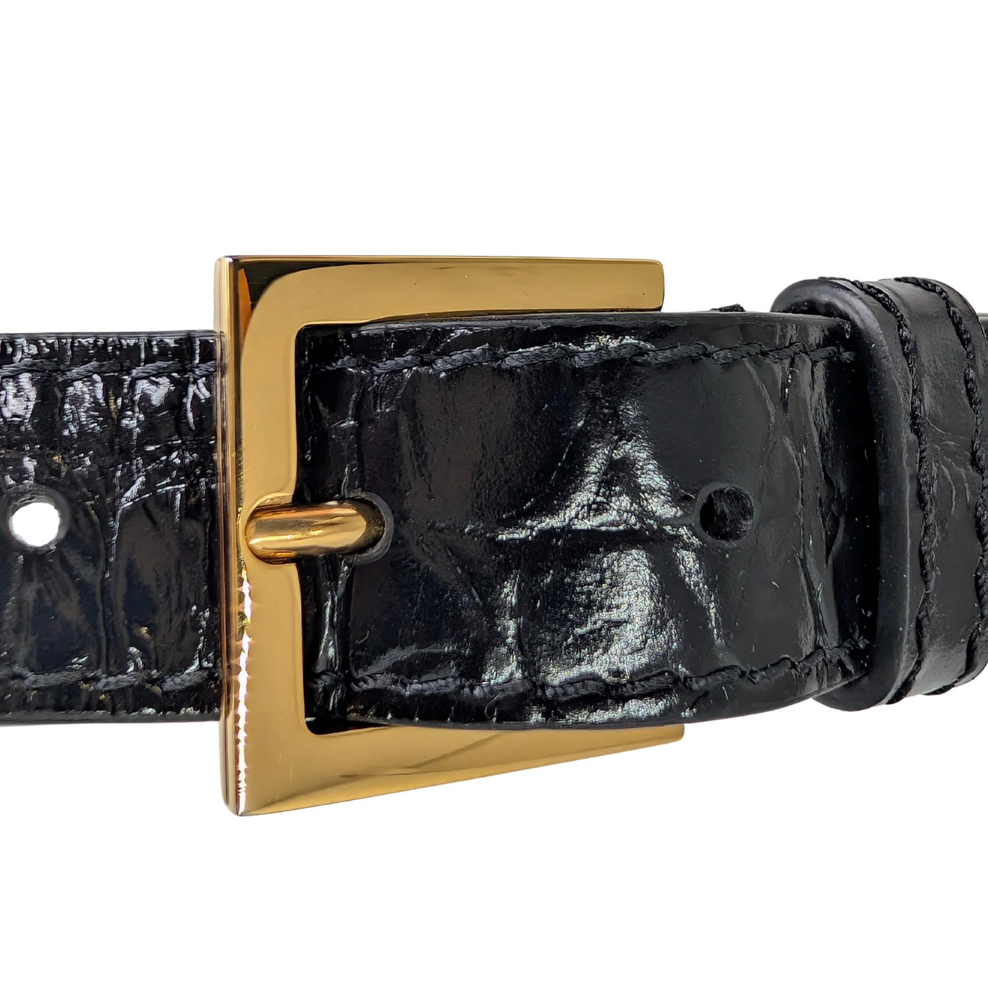 Versac Croc-Effect Medusa '95 Tote Bag Black - Image 17
