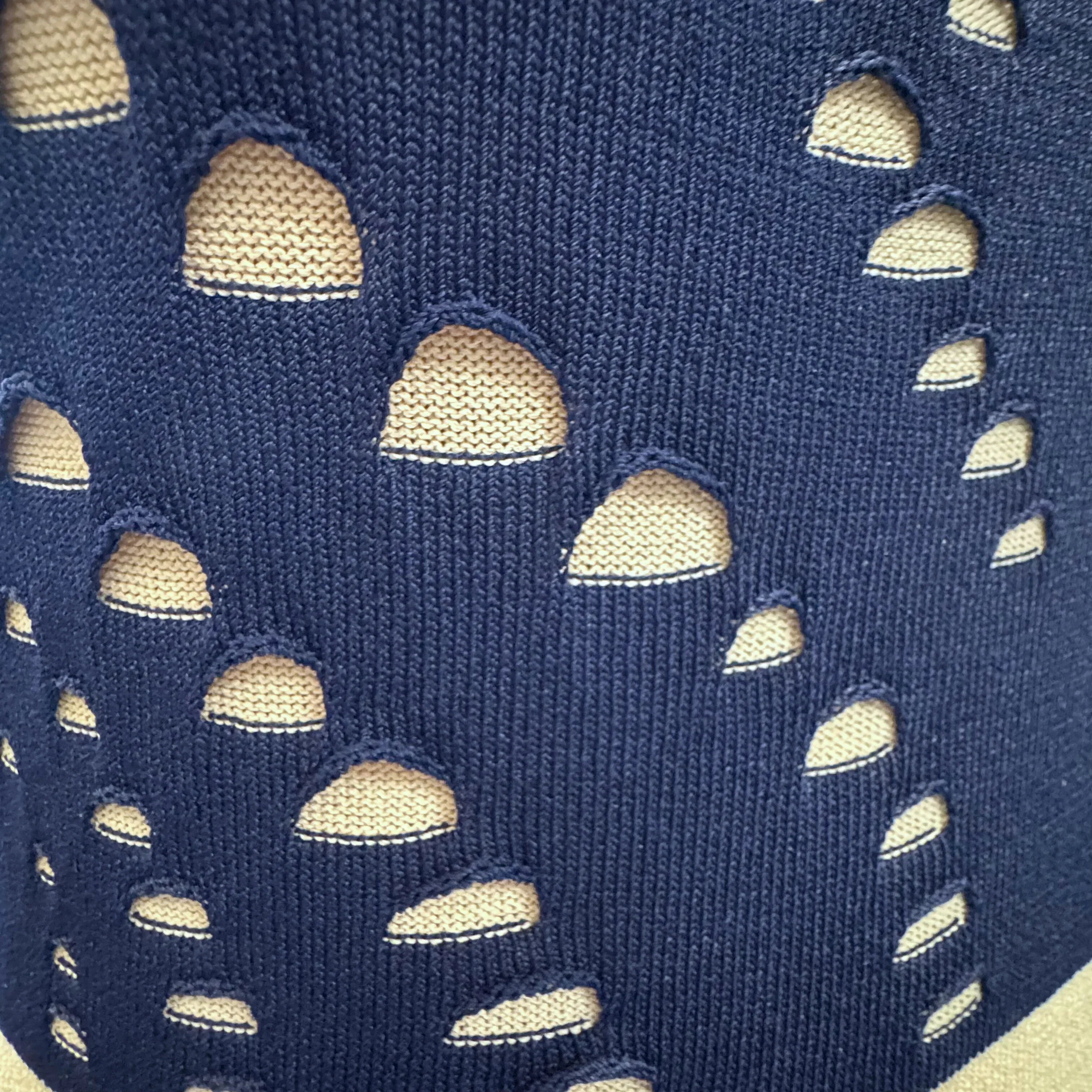 Versace Navy Cut-Out Midi Dress Size 44 - Image 11