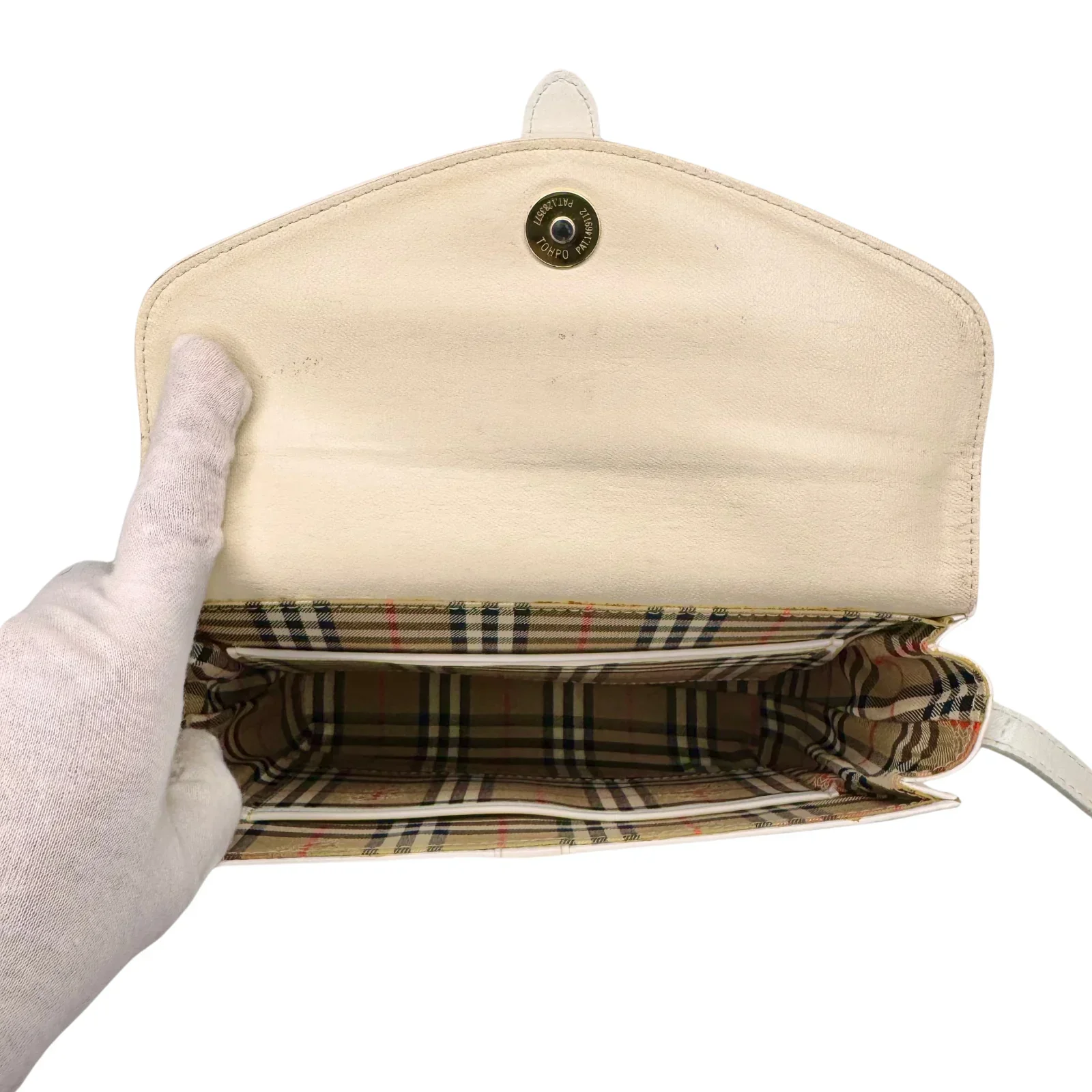 Burberry Leather Crossbody Bag white - Image 7