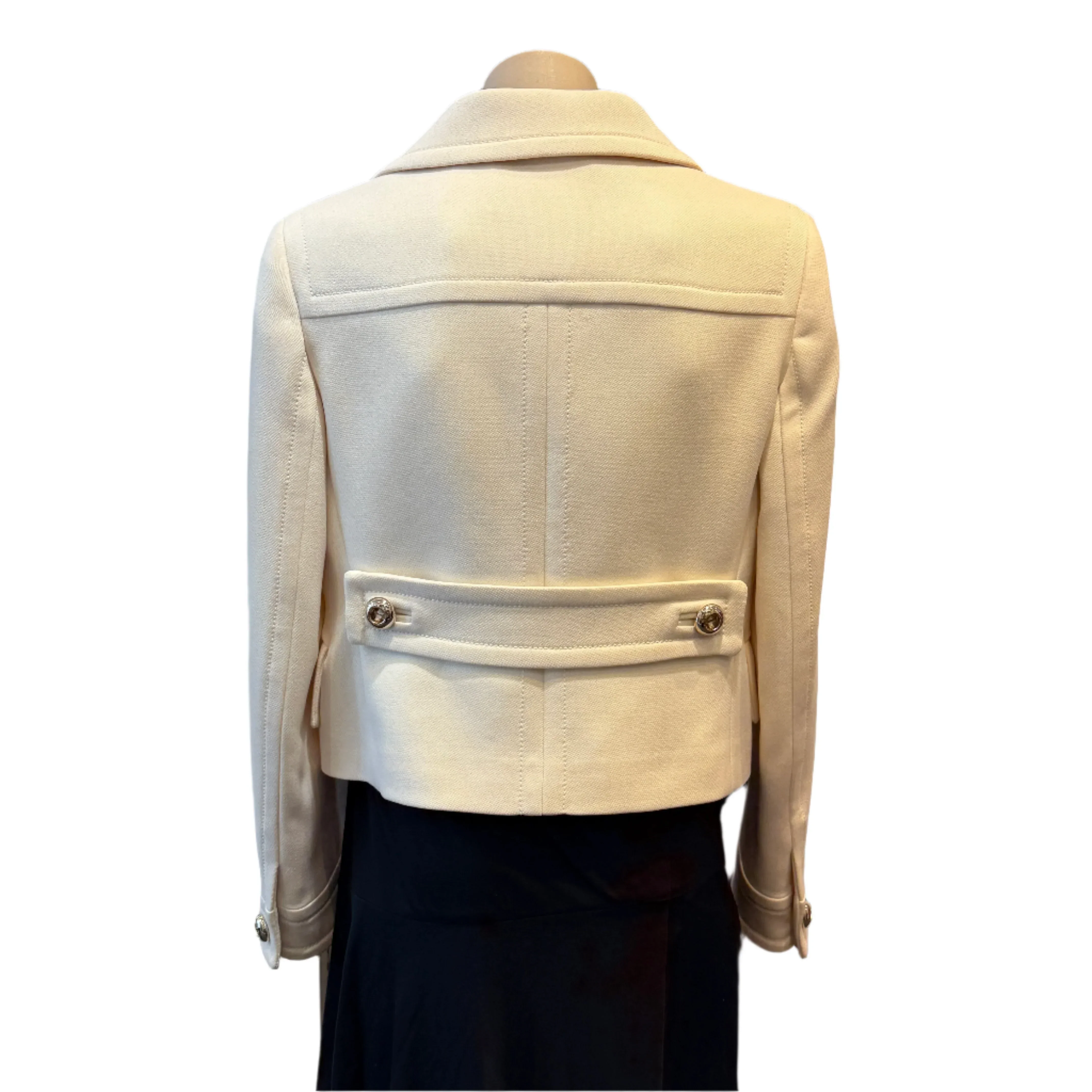 Prada Ivory Cropped Wool Jacket Off White size 40 - Image 5