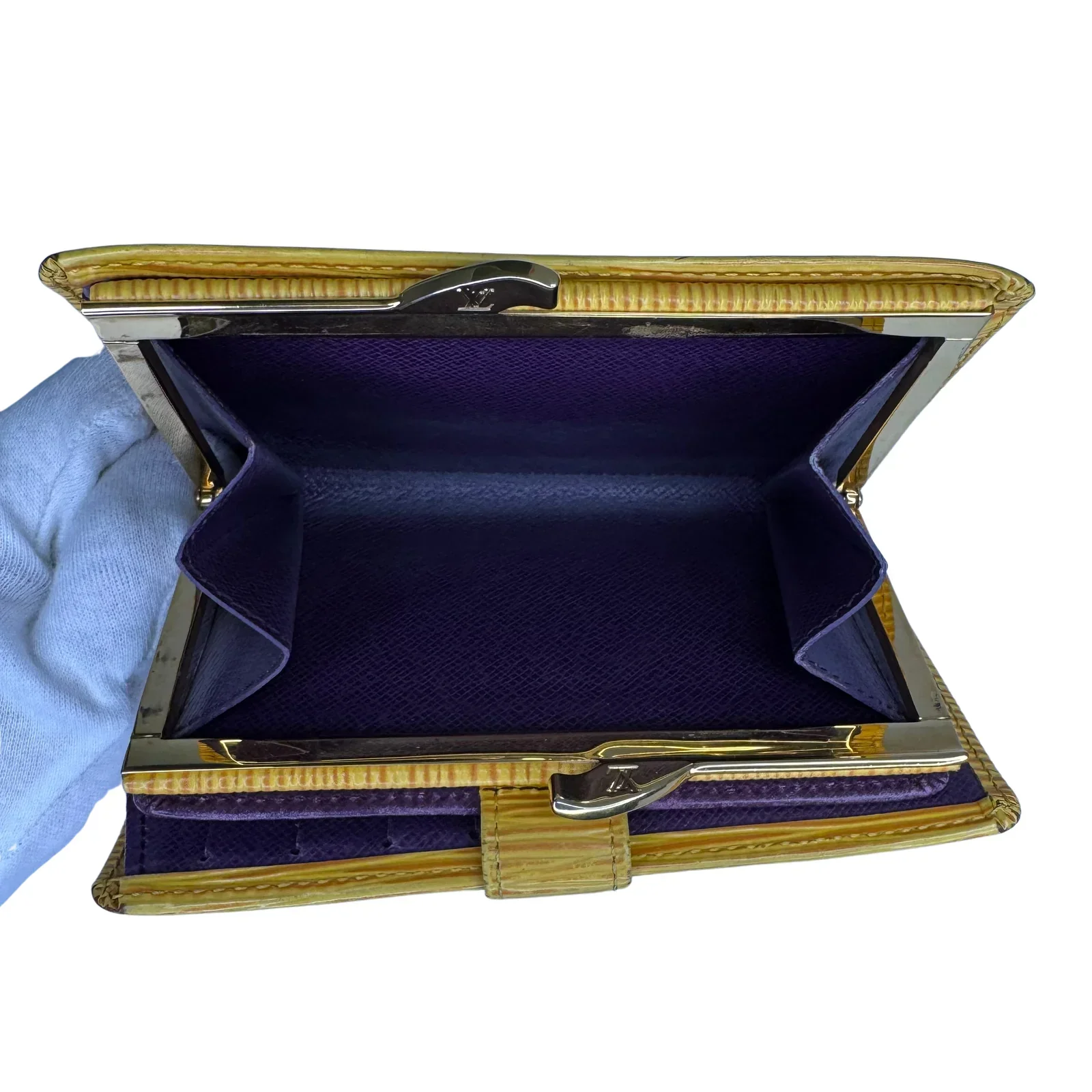 Louis Vuitton Epi Leather Long Wallet Yellow - Image 7