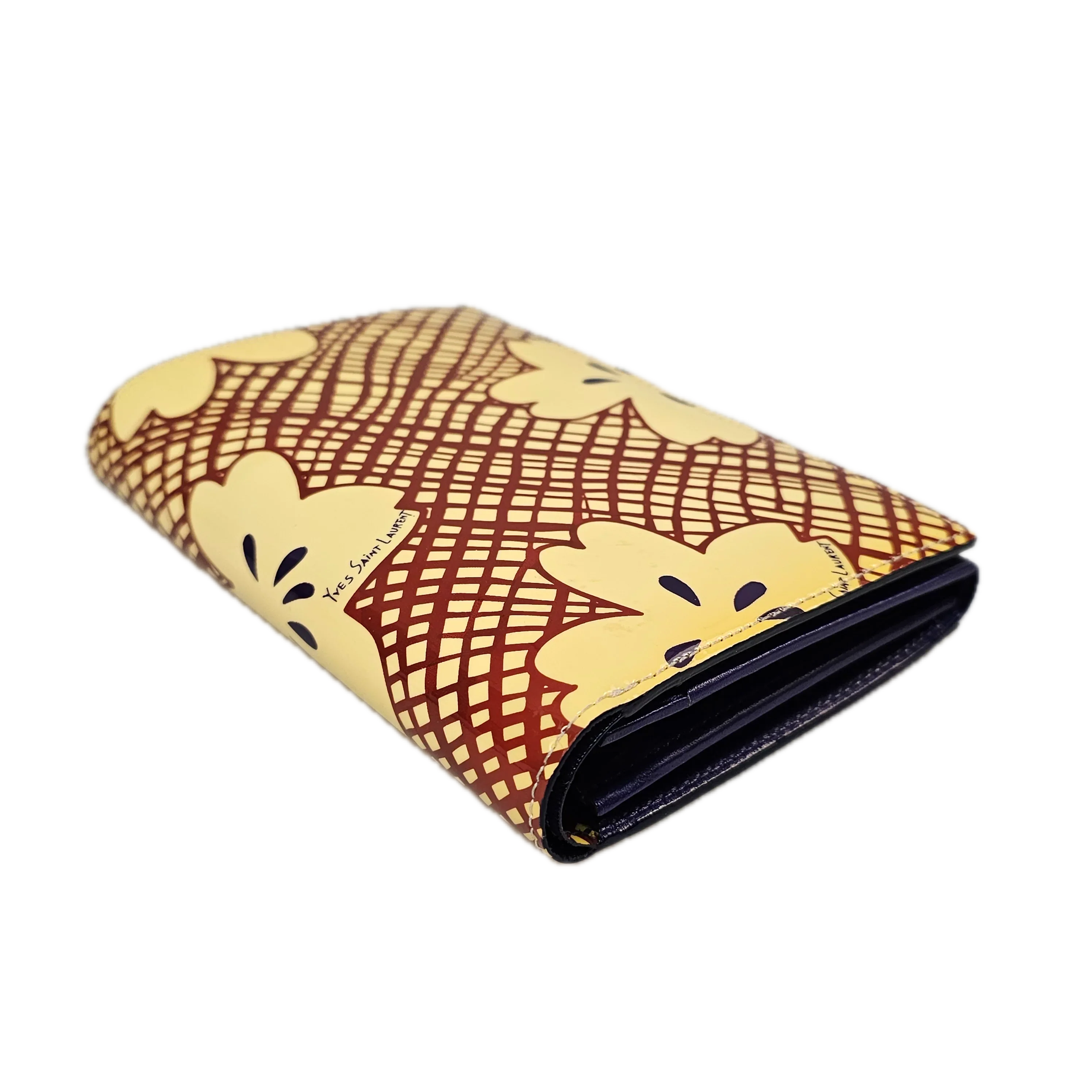 Yves Saint Laurent Abstract Canvas Wallet - Image 5