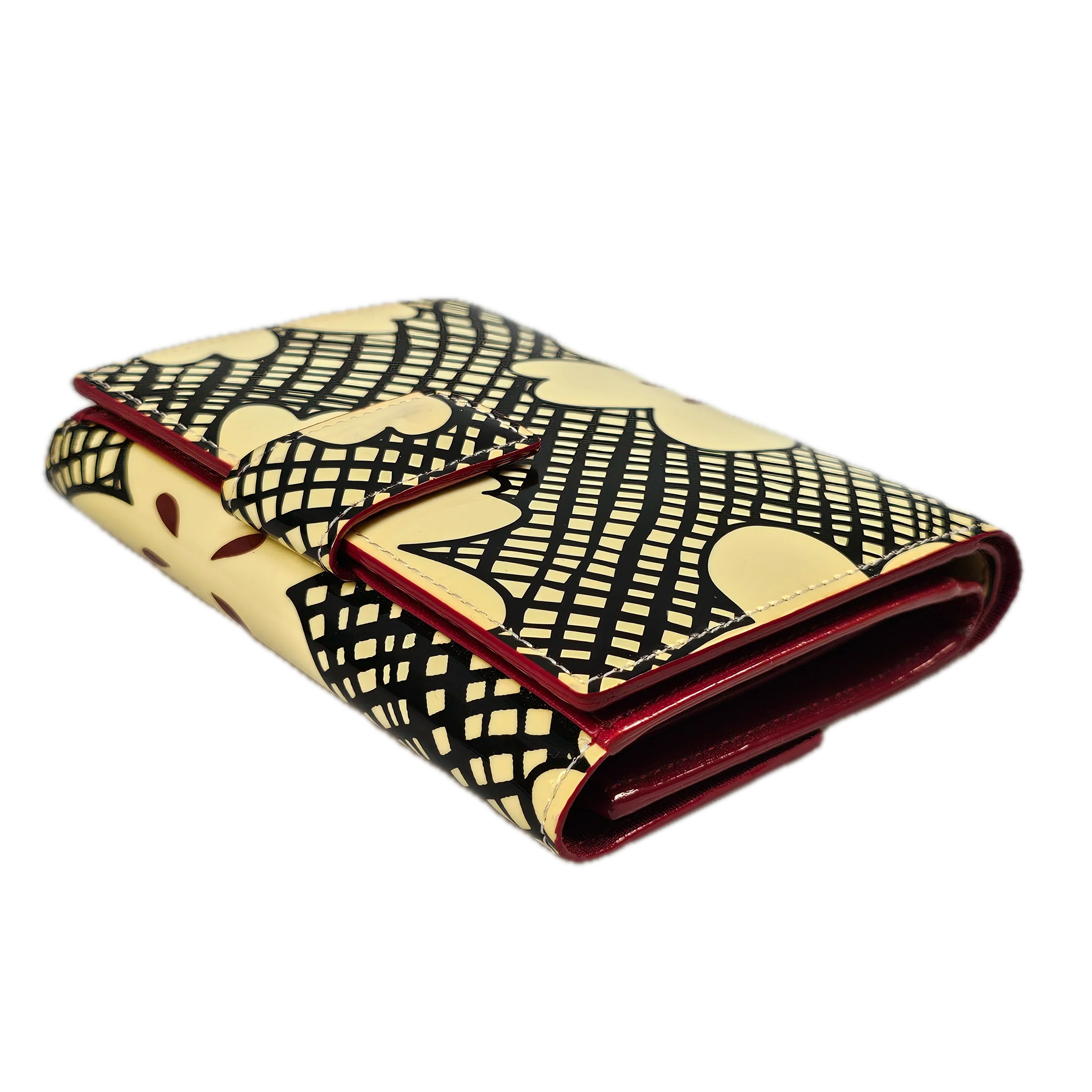 Yves Saint Laurent Abstract Canvas Wallet - Image 5