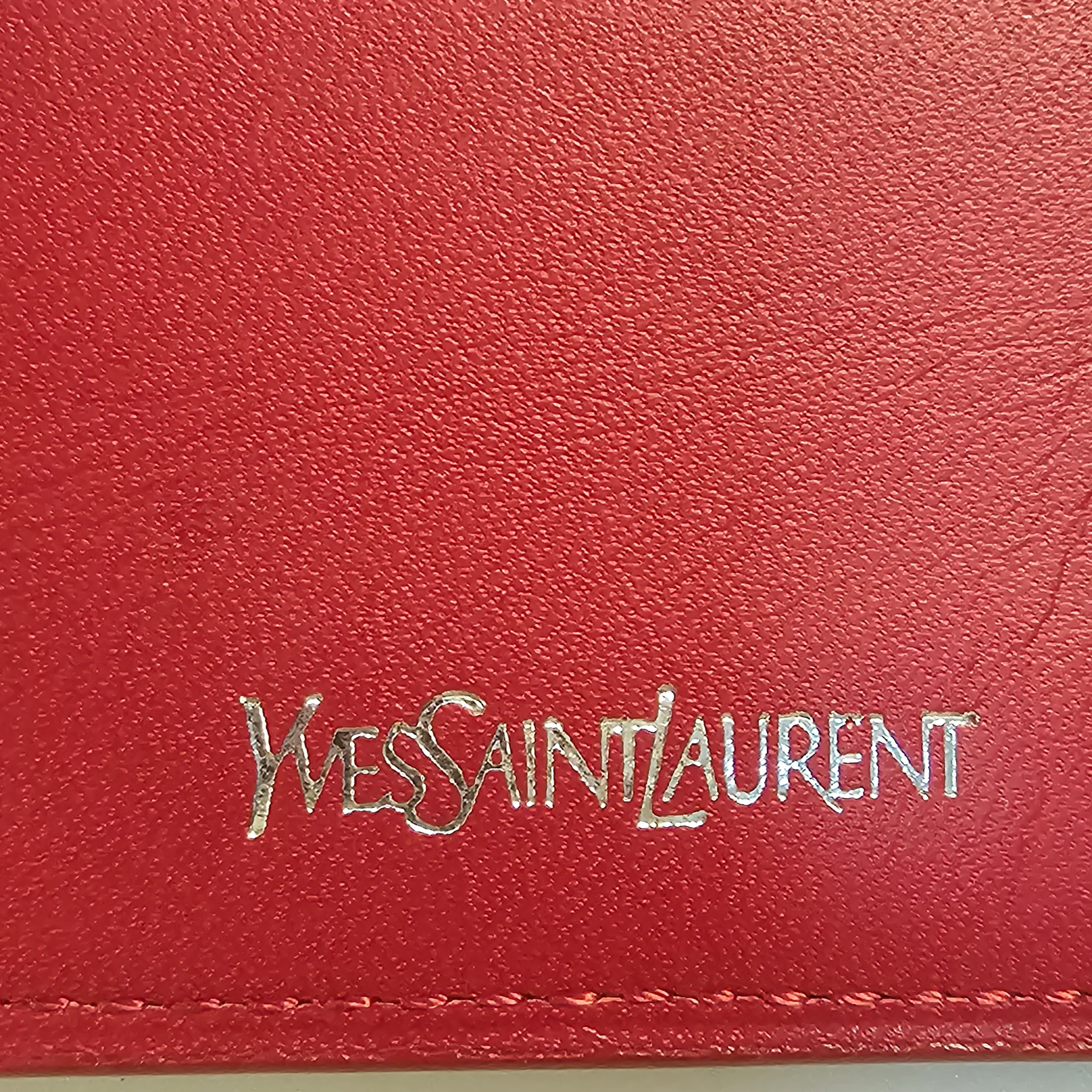Yves Saint Laurent Abstract Canvas Wallet - Image 8