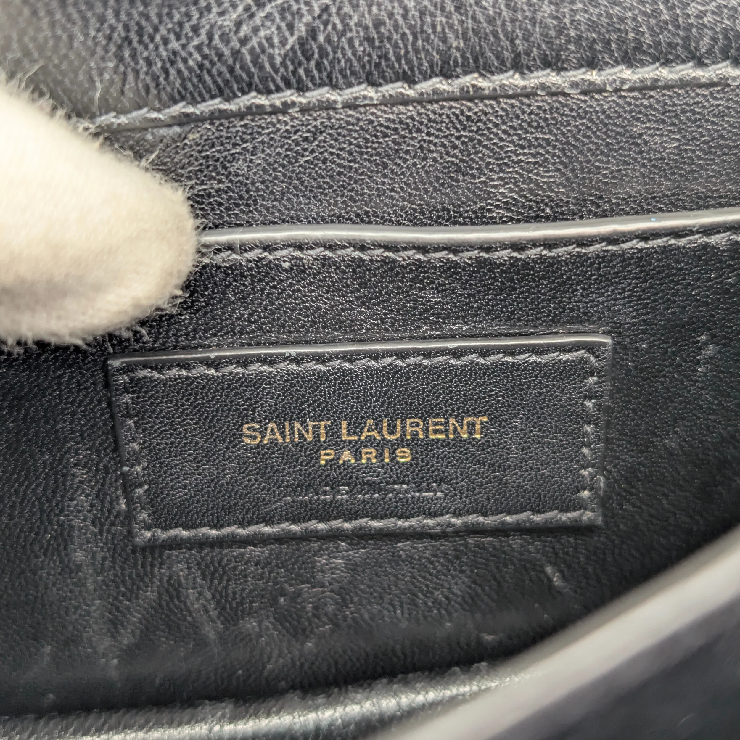 Yves Saint Laurent Sunset Velvet Small Bag Black - Image 13