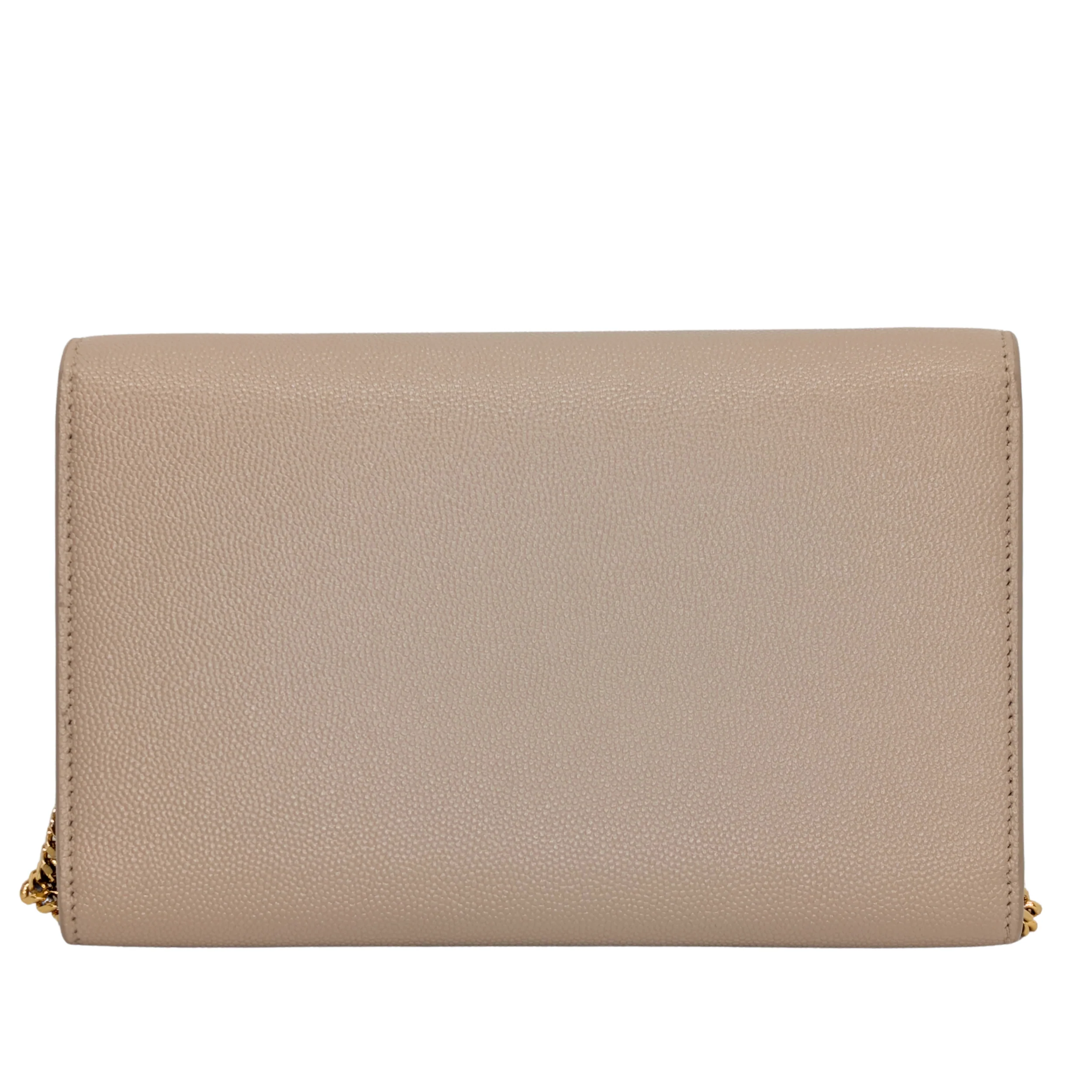 Yves Saint Laurent Uptown Wallet on Chain Dark Beige - Image 3