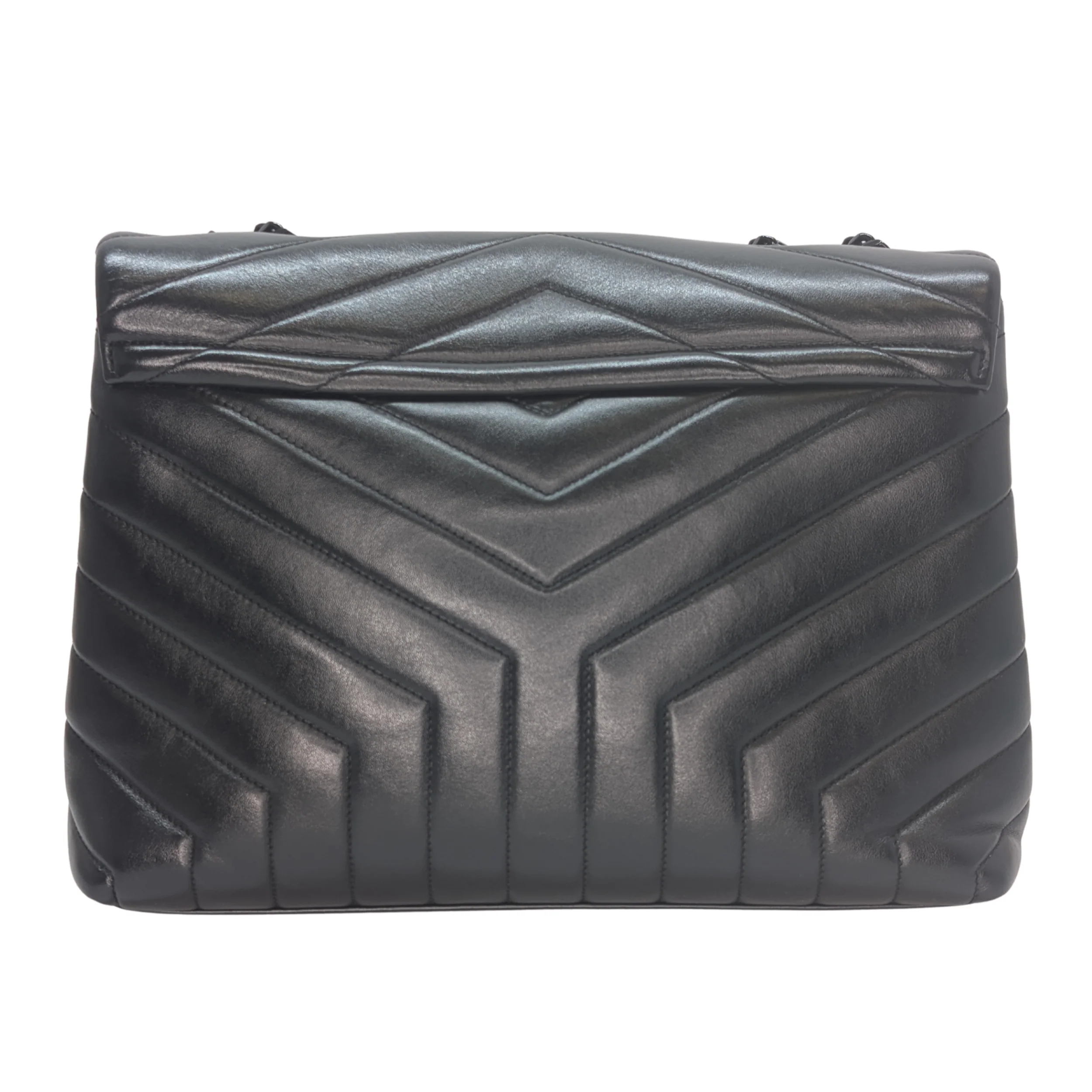 Yves Saint Laurent YSL Loulou Toy Medium Shoulder Bag Black - Image 2